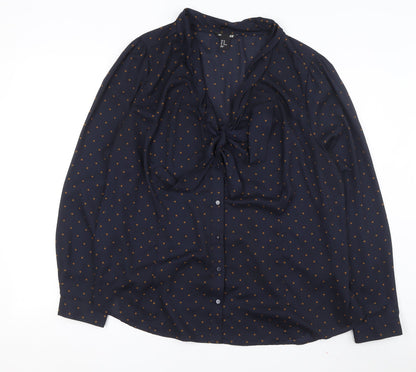 Womens UK Size 24 H&M Blue Basic Blouse