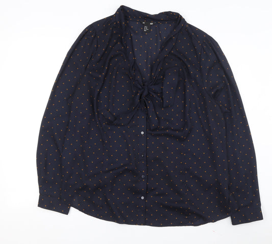 Womens UK Size 24 H&M Blue Basic Blouse