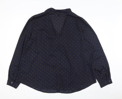 Womens UK Size 24 H&M Blue Basic Blouse