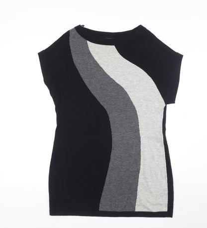 Womens UK Size M Wallis Black Tunic Jumper