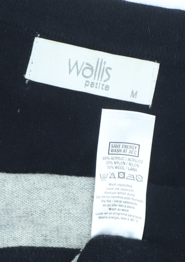 Womens UK Size M Wallis Black Tunic Jumper