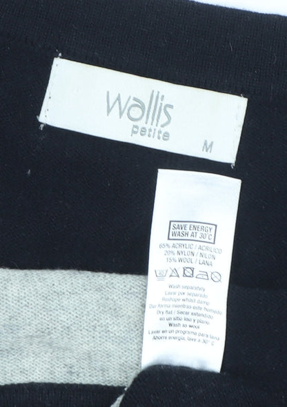 Womens UK Size M Wallis Black Tunic Jumper
