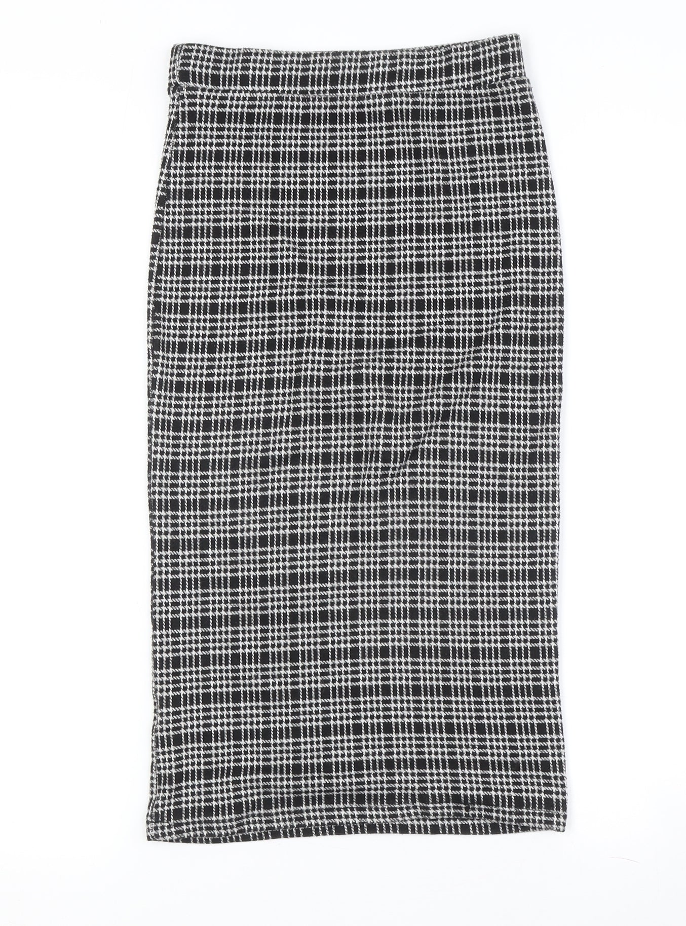 Miss Selfridge Women's Black & White Check Pencil Skirt Size 8