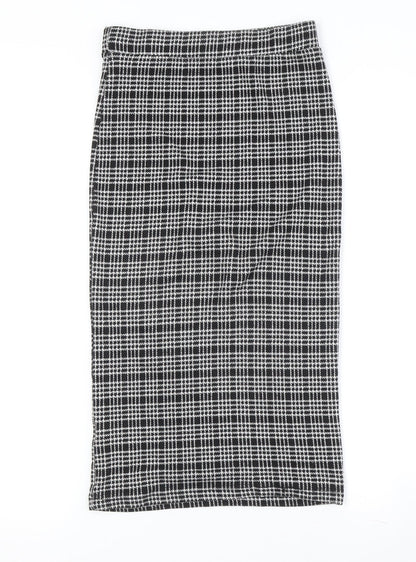 Miss Selfridge Women's Black & White Check Pencil Skirt Size 8