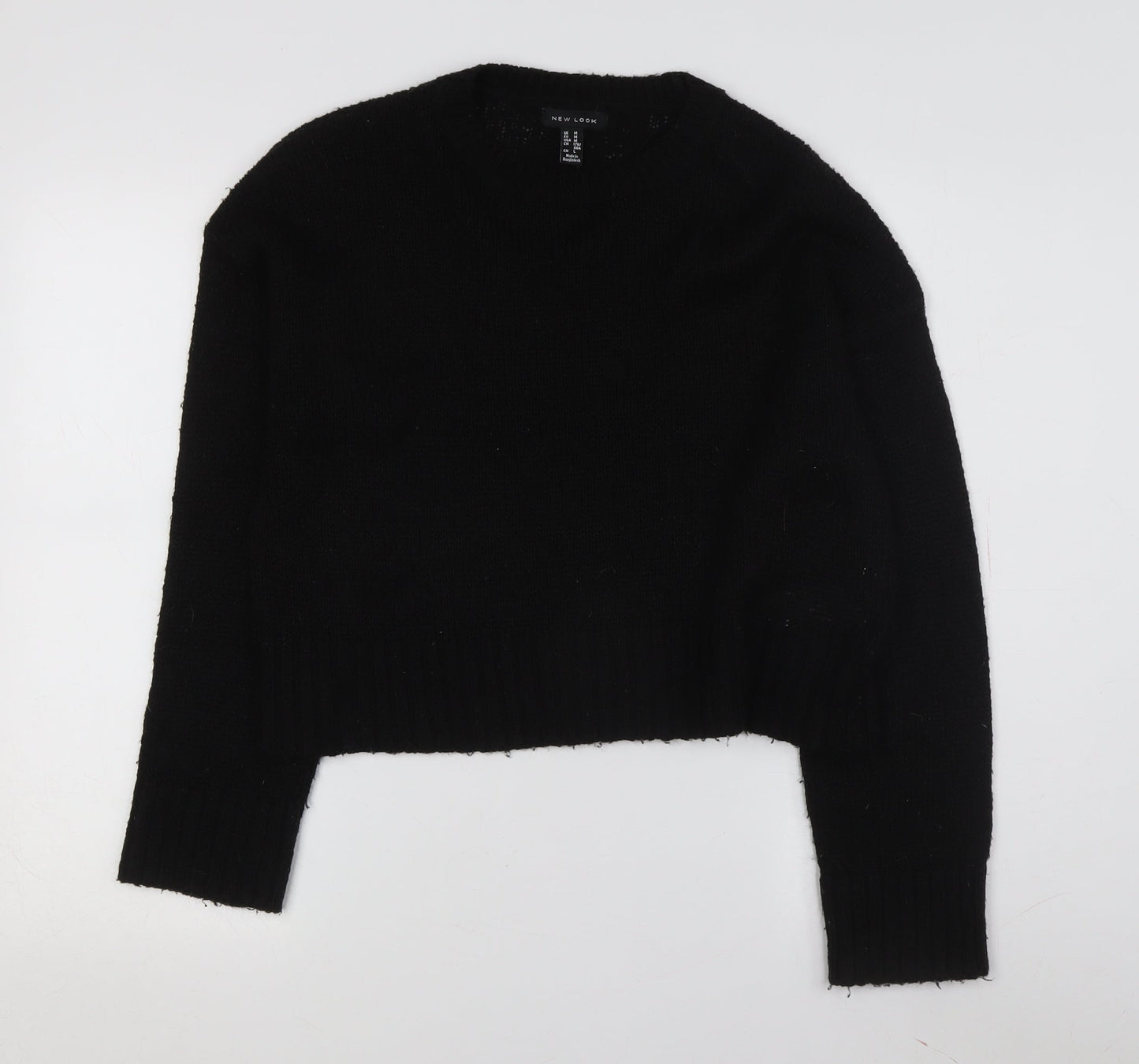 Womens UK Size M New Look Black Pullover Jumper