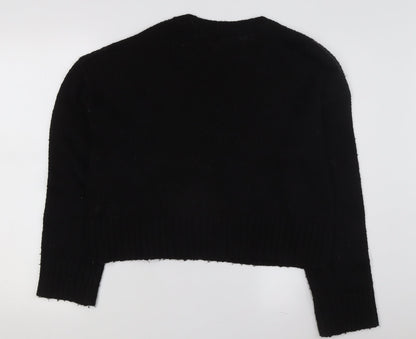 Womens UK Size M New Look Black Pullover Jumper