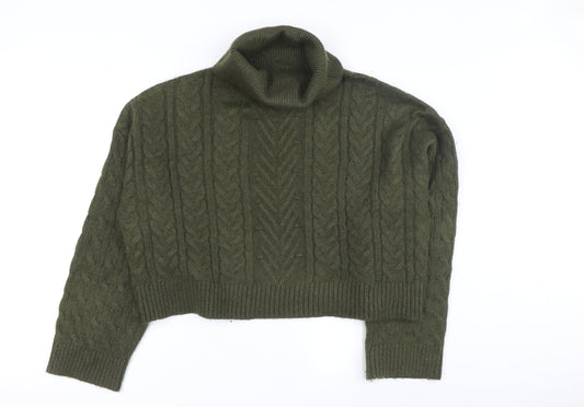 Womens UK Size L New Look Green Pullover Jumper