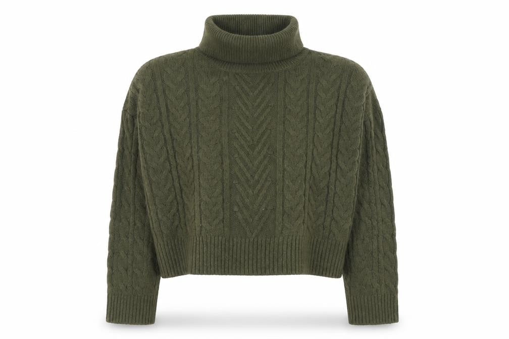 Womens UK Size L New Look Green Pullover Jumper