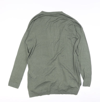 Womens UK Size S New Look Green Cardigan Jumper