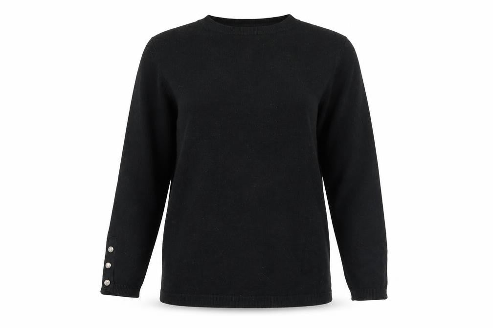 Womens UK Size 10 Stradivarius Black Pullover Jumper