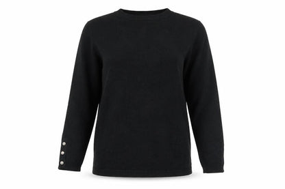 Womens UK Size 10 Stradivarius Black Pullover Jumper