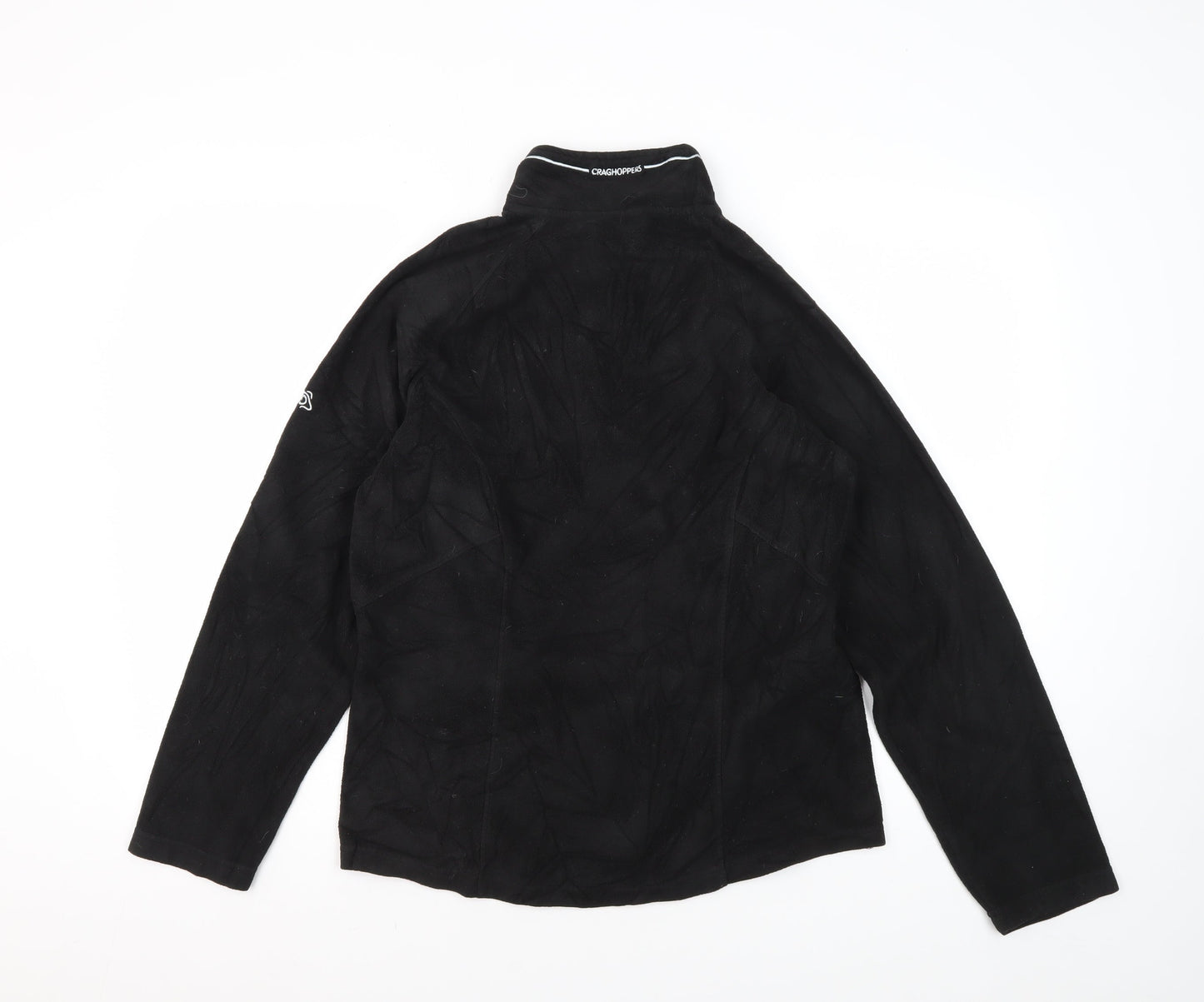 Craghoppers Women's Black 1/4 Zip Hoodie Size 12