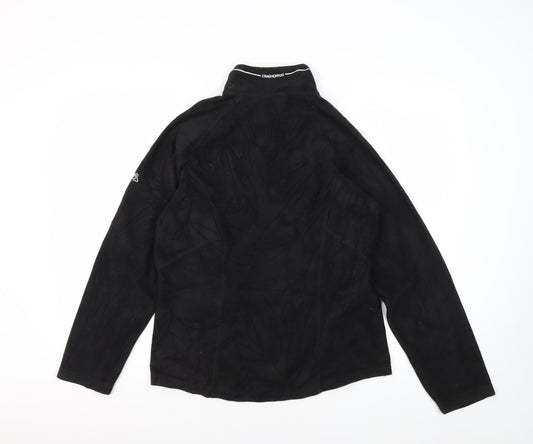 Craghoppers Women's Black 1/4 Zip Hoodie Size 12