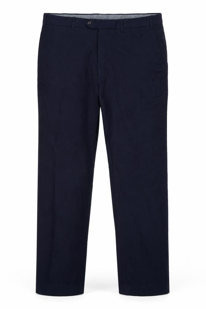 Mens UK Size 36 Marks and Spencer Regular Fit Dress Pants Blue Trousers