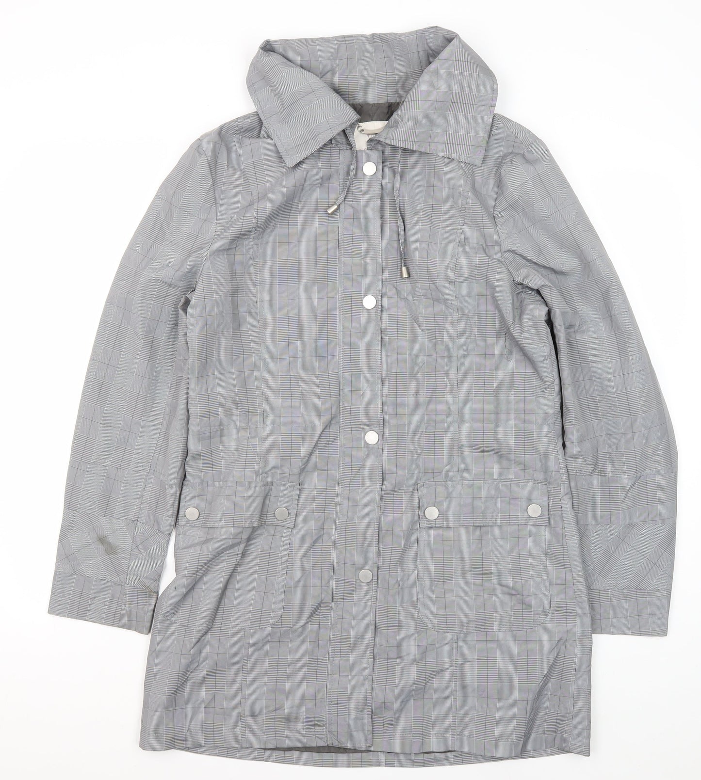 Lakeland Women's Grey Mid-Length Rain Coat Size 12