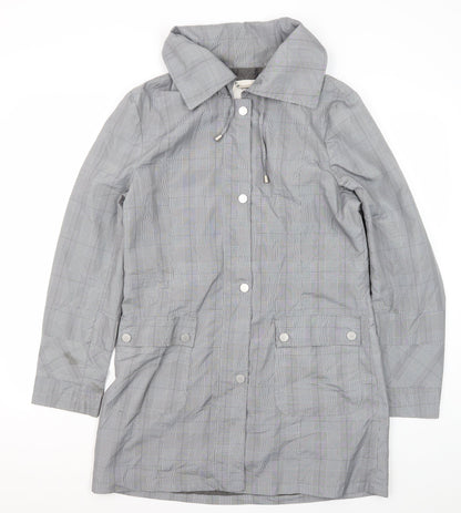 Lakeland Women's Grey Mid-Length Rain Coat Size 12