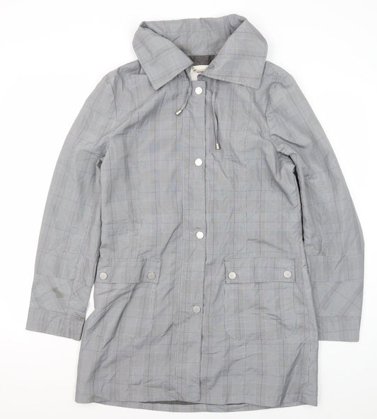 Lakeland Women's Grey Mid-Length Rain Coat Size 12