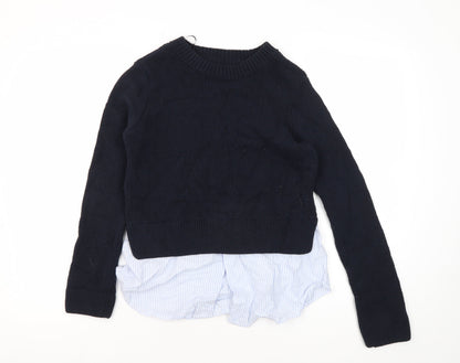 Womens UK Size S Stradivarius Black Pullover Jumper