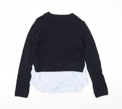 Womens UK Size S Stradivarius Black Pullover Jumper