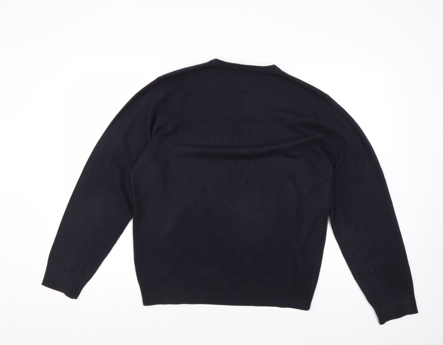 Marks & Spencer Men's M Black V-Neck Pullover Jumper