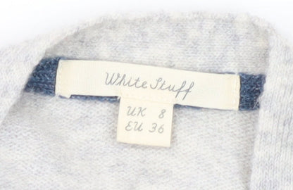 Womens UK Size 8 White Stuff Grey Cardigan Jumper