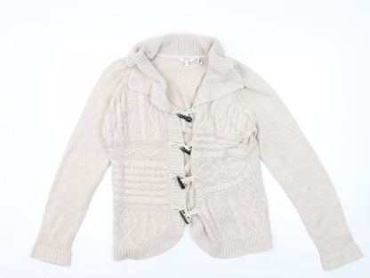 Womens UK Size 12 FatFace Beige Cardigan Jumper