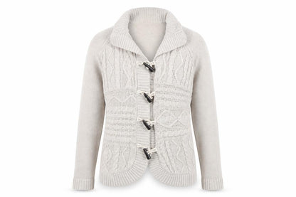 Womens UK Size 12 FatFace Beige Cardigan Jumper