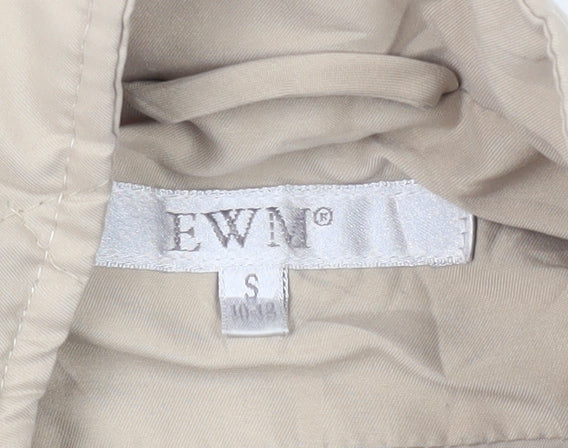 EWN Women's Beige Quilted Waistcoat Size S