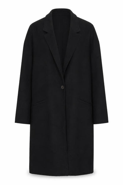 Womens UK Size S Zara Black Overcoat