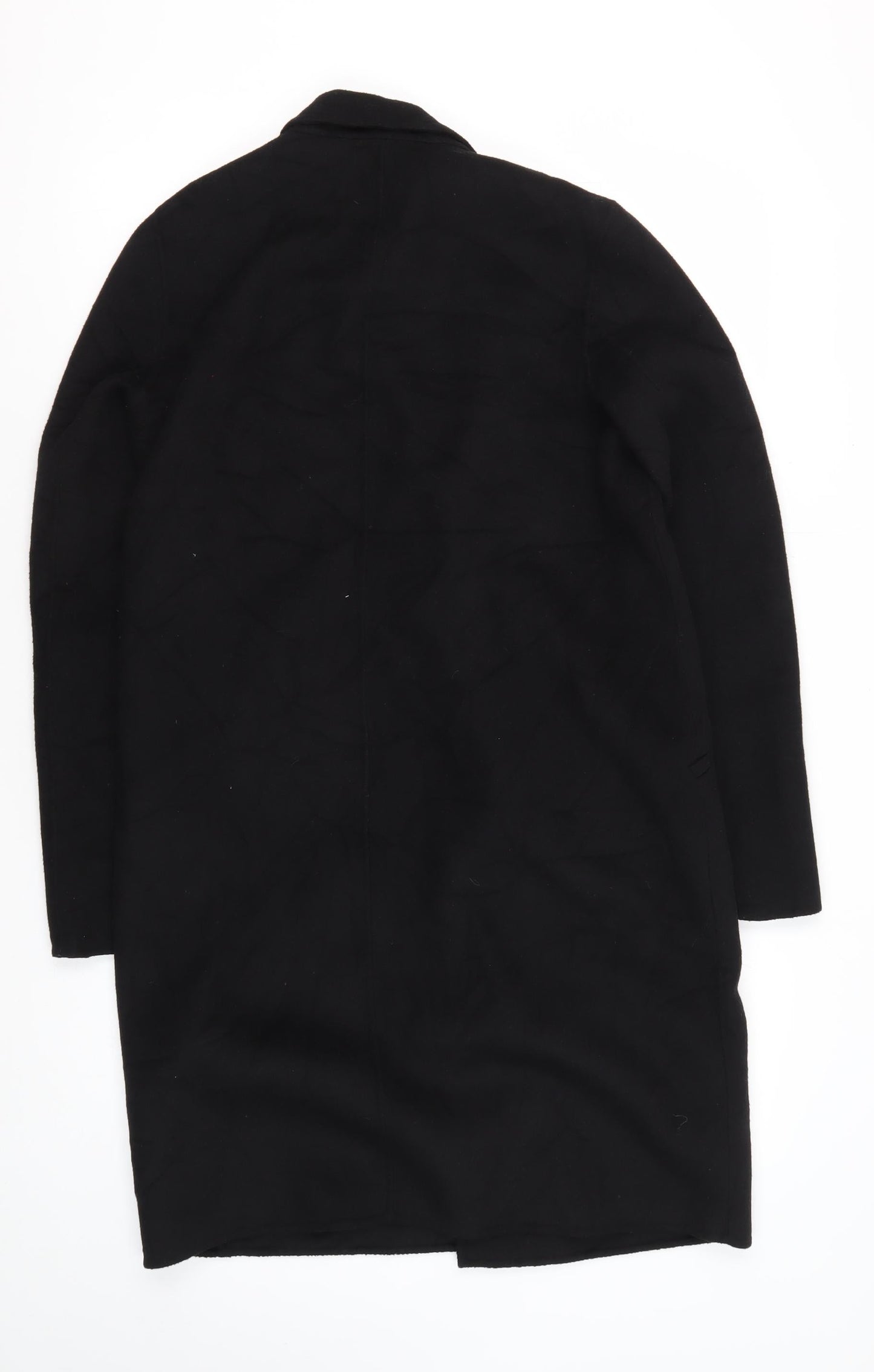 Womens UK Size S Zara Black Overcoat