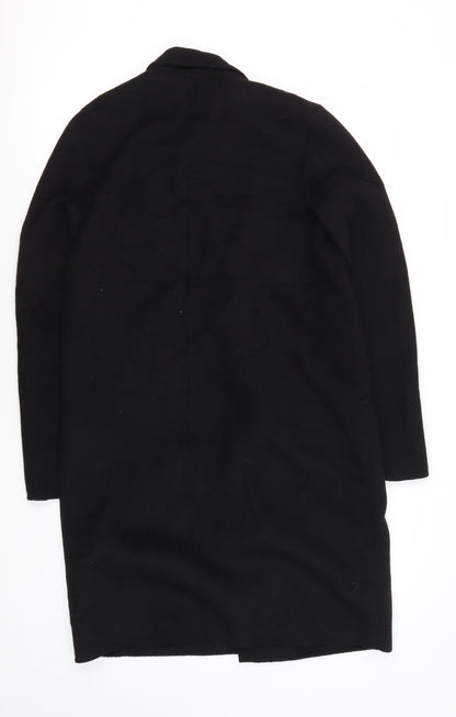 Womens UK Size S Zara Black Overcoat
