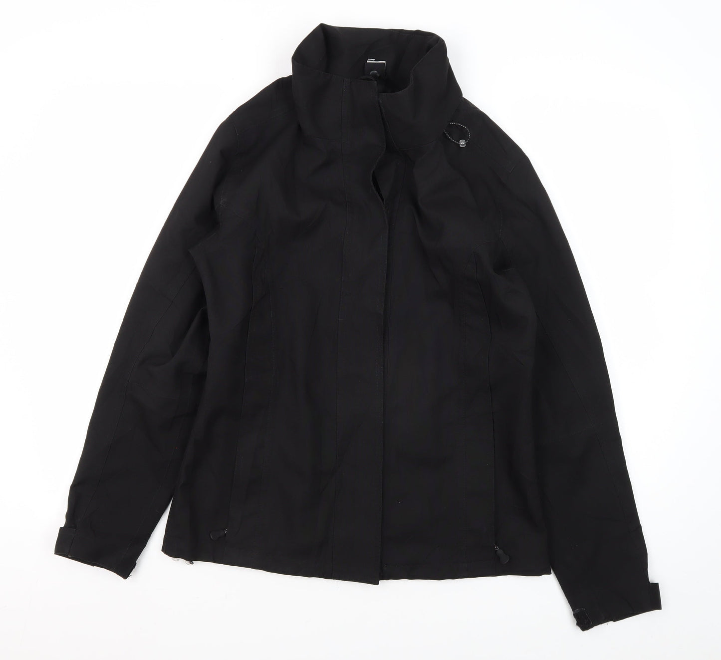 Womens UK Size S Crane Black Basic Jacket