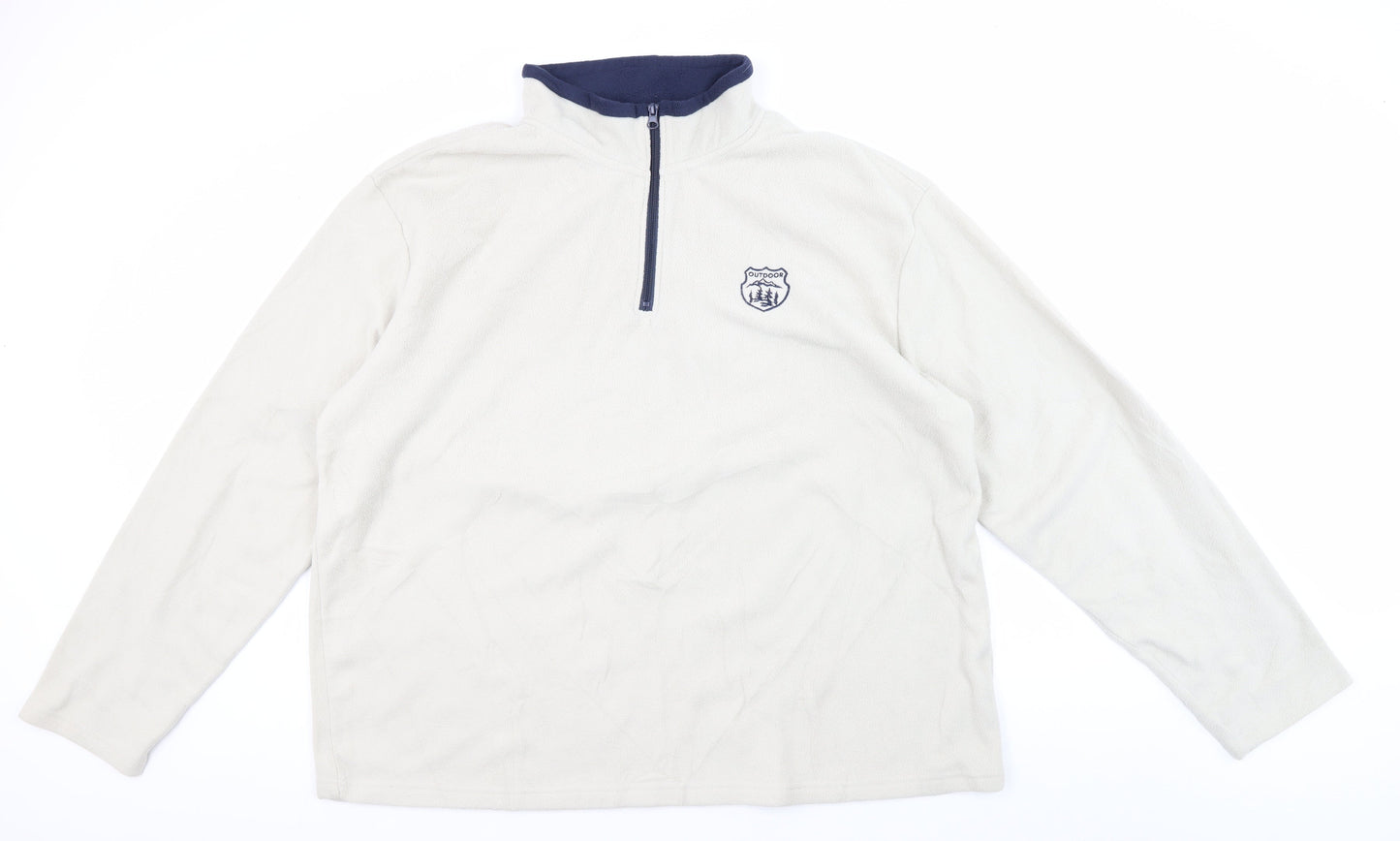 Mens UK Size 2XL atlas for men Ivory Pull-over Sweatshirt