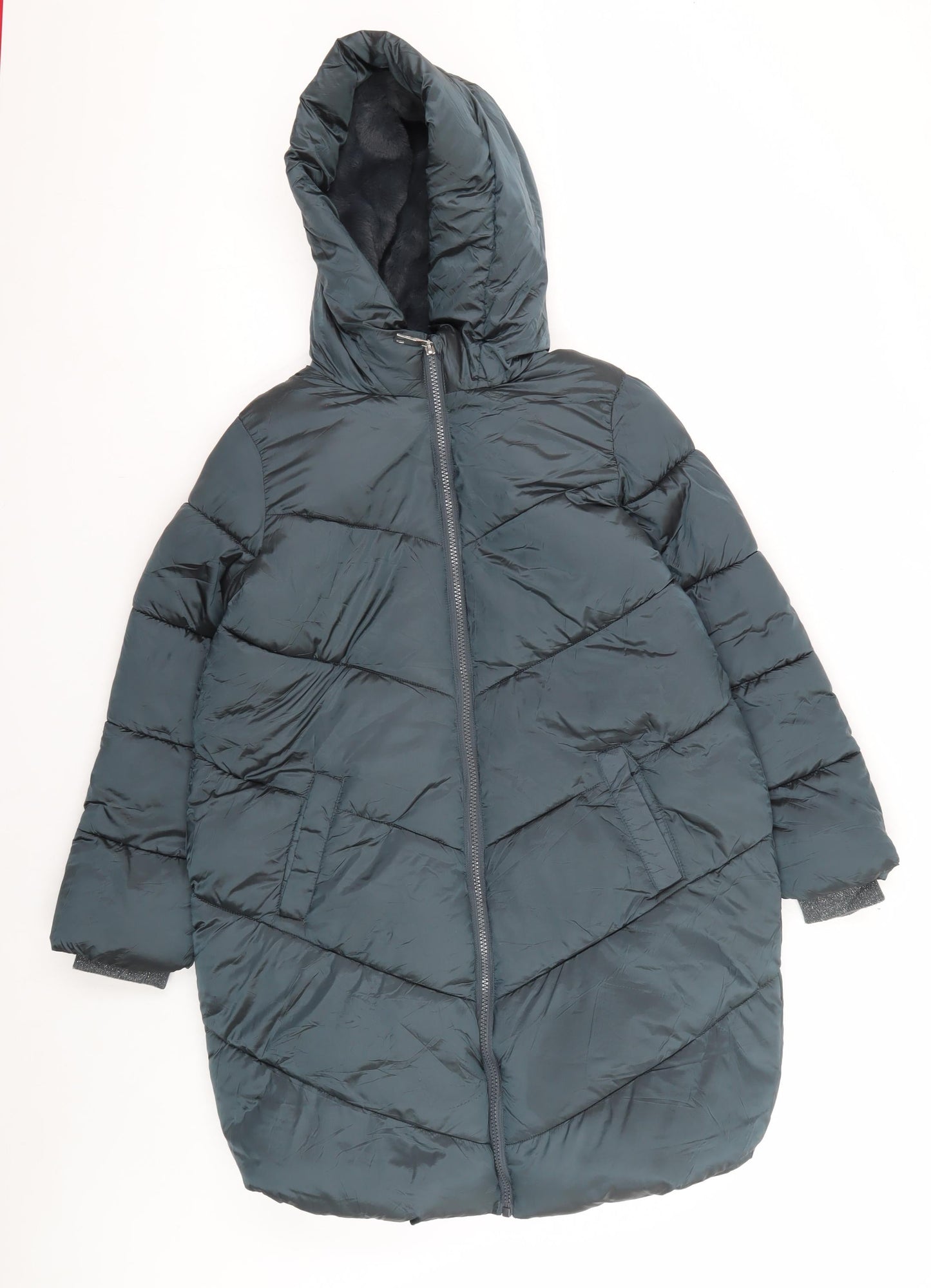 Marks and Spencer Girls' Black Puffer Jacket, 9-10 Years