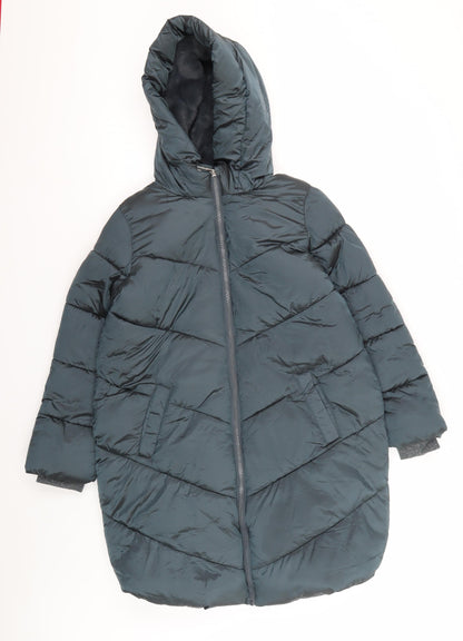 Marks and Spencer Girls' Black Puffer Jacket, 9-10 Years
