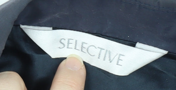 Womens UK Size 16 Selective Black Overcoat