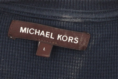 Mens UK Size L Michael Kors Blue Pullover Sweatshirt
