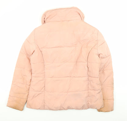 Womens UK Size 16 Roman Pink Puffer Jacket
