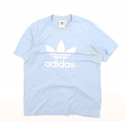 Adidas Men's Blue M Logo Crew Neck T-Shirt