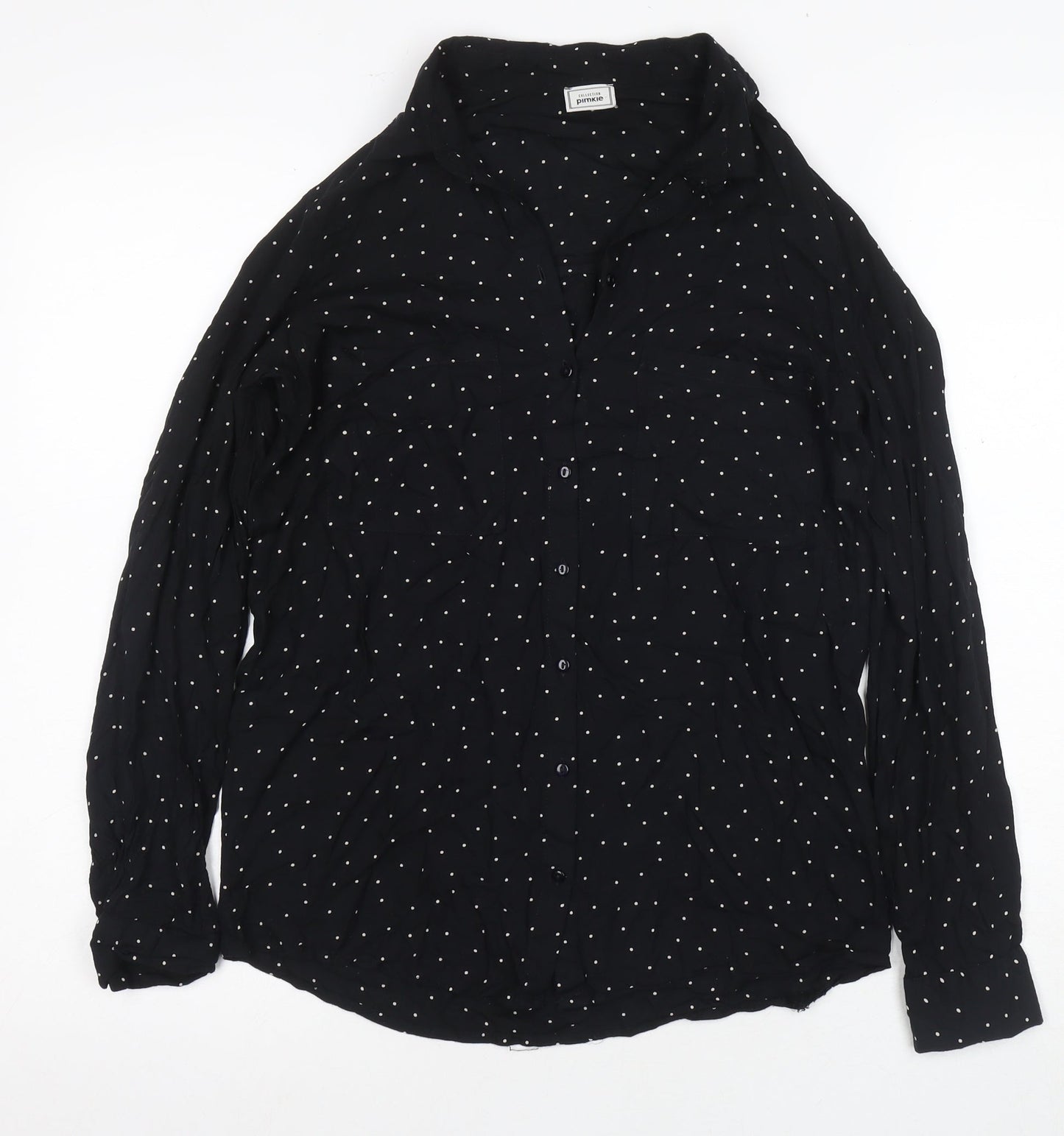 Womens UK Size XS Pimkie Black  Button-Up
