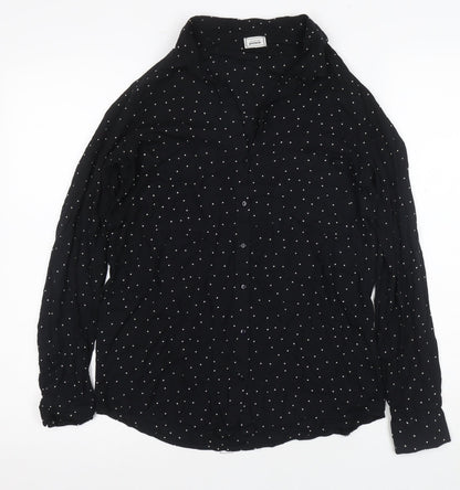 Womens UK Size XS Pimkie Black  Button-Up