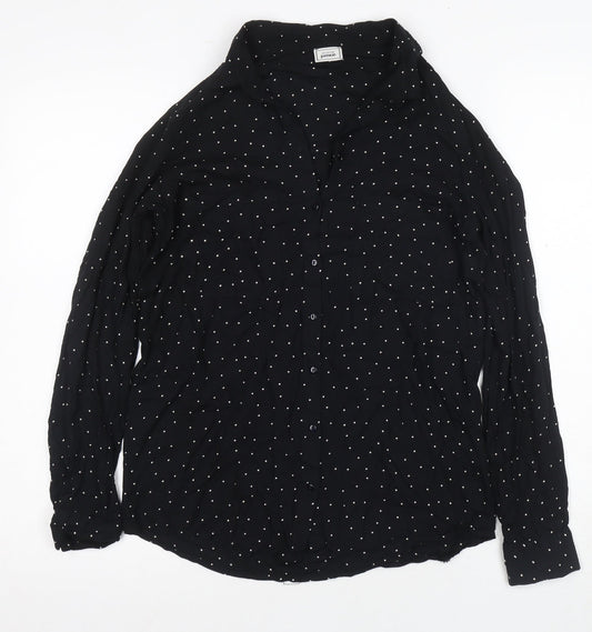 Womens UK Size XS Pimkie Black  Button-Up