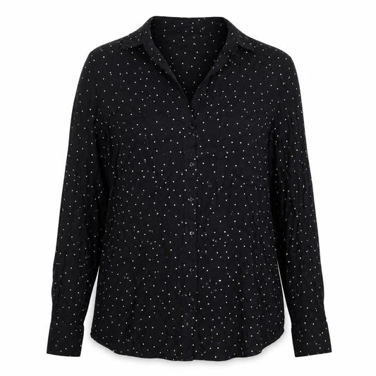 Womens UK Size XS Pimkie Black  Button-Up