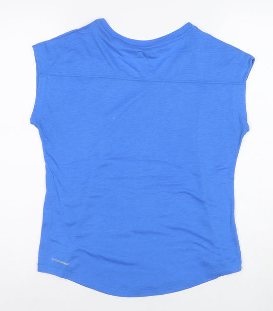 Reebok Women's Blue Sleeveless T-Shirt, Size S