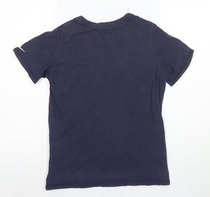 Nike Unisex Kids Blue Athletic T-Shirt, Size L, Lightweight