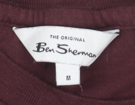 Mens UK Size M Ben Sherman Red  T-Shirt