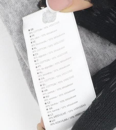 Trespass Unisex Grey Graphic Print T-Shirt XL Quick Dry