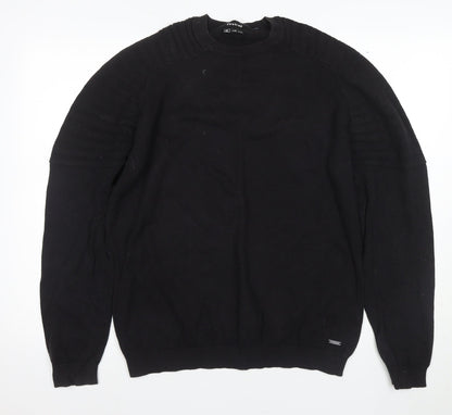 Firetrap Men's Black XL Pullover Jumper
