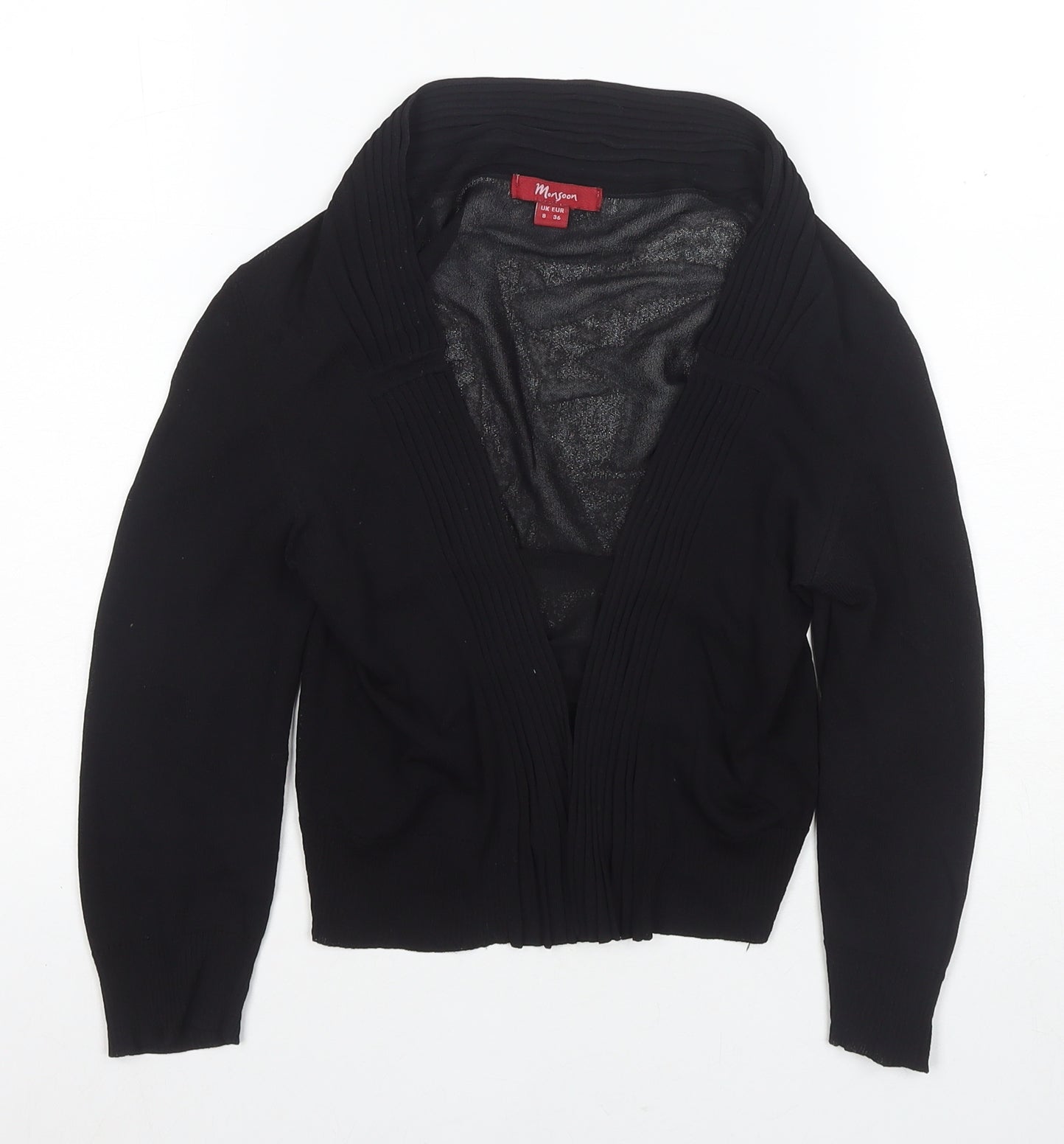 Womens UK Size 8 Morgan Black Cardigan Jumper