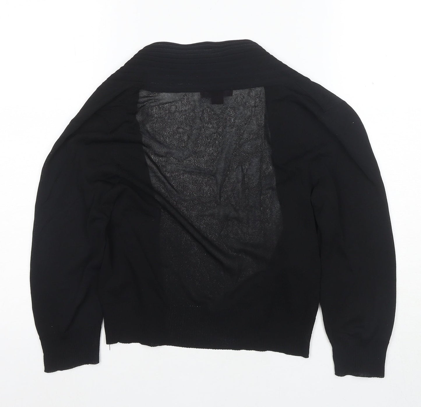 Womens UK Size 8 Morgan Black Cardigan Jumper